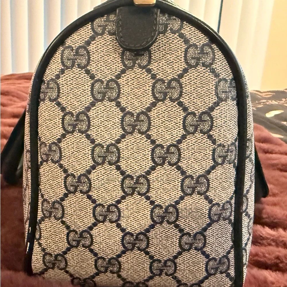 Vintage Gucci Navy Boston - Picture 4 of 16
